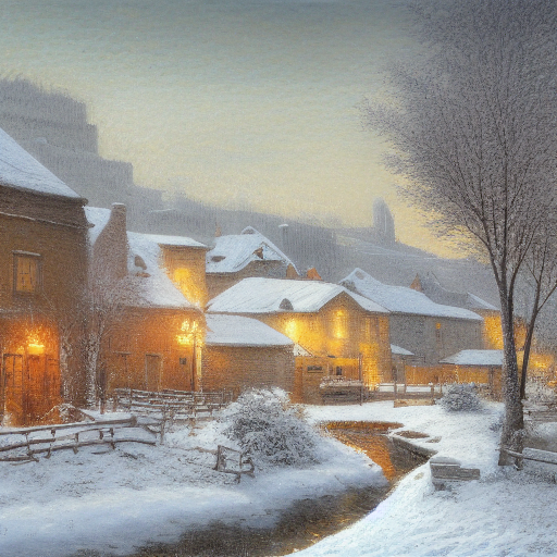 Snowy village