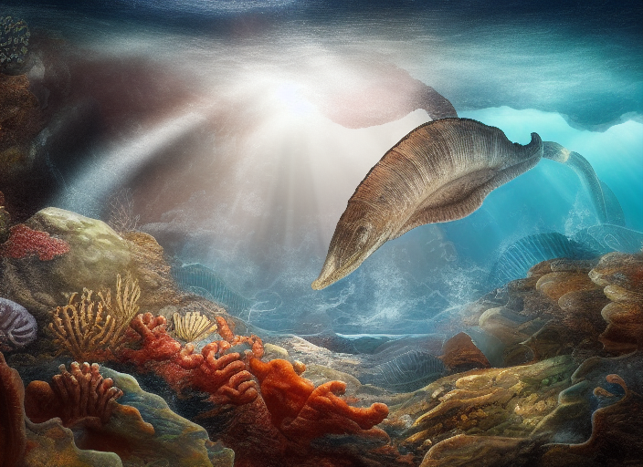 Prehistoric ocean - Stable Diffusion Art