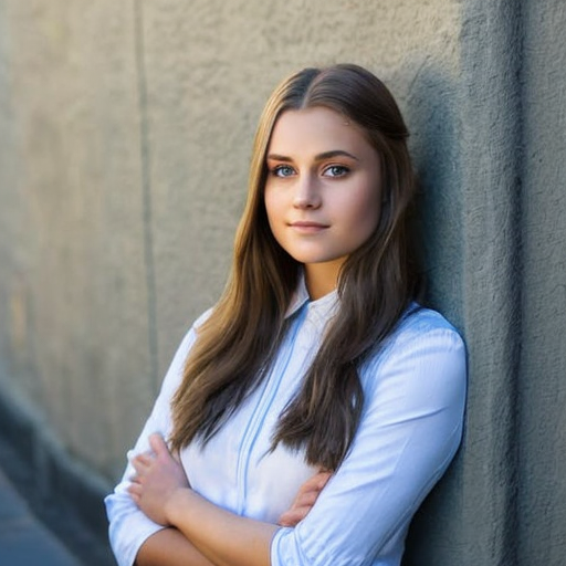 portrait of a beautiful pale skin female with long, Stable Diffusion