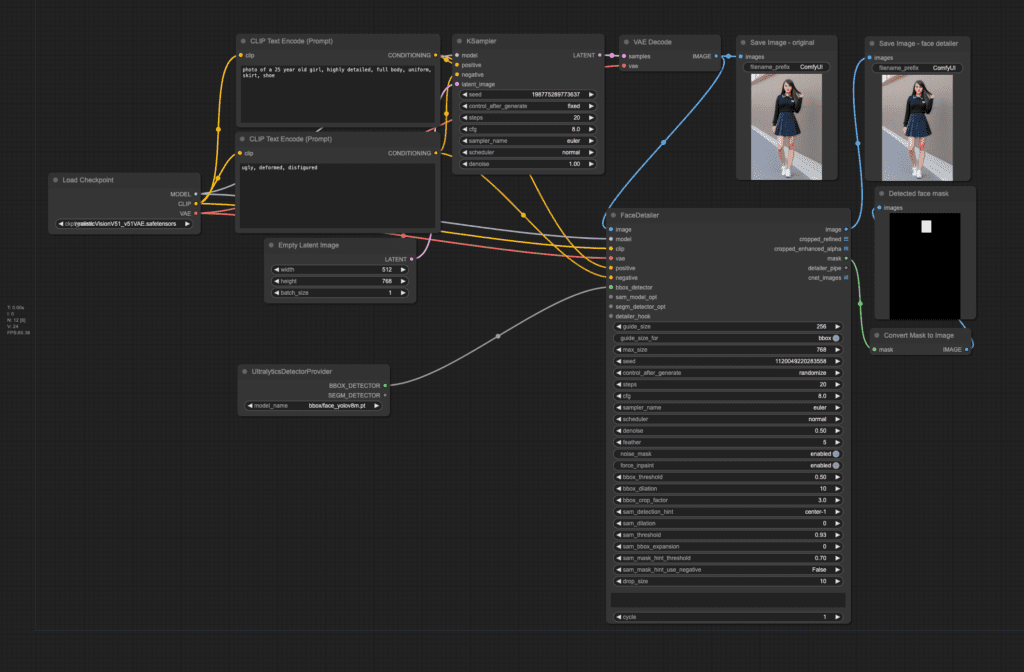 comfyui face detailer workflow