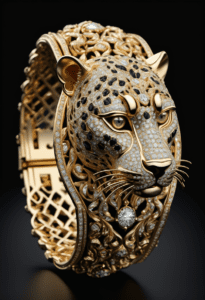Golden animal bracelet