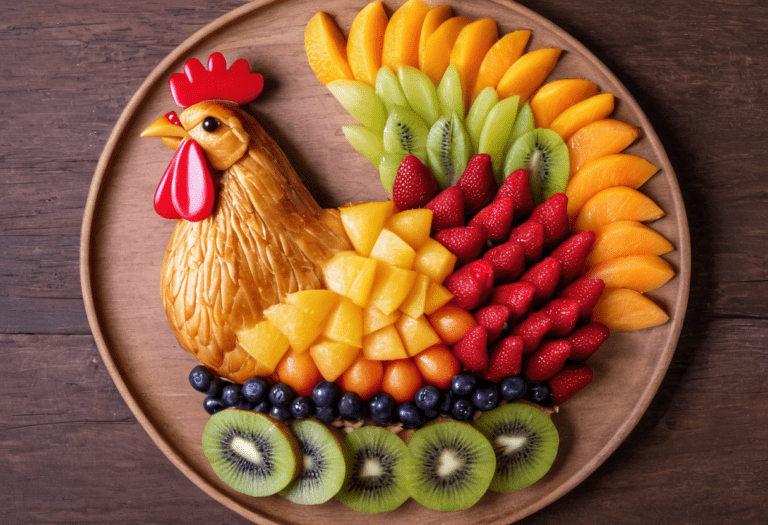 Animal fruit art
